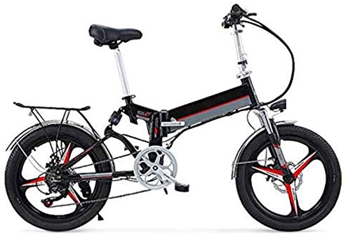Electric Bike : ZJZ 20" 350W Foldaway / Carbon Steel Material City Electric Bike Assisted Electric Bicycle Sport Mountain Bicycle with 48V Removable Lithium Battery