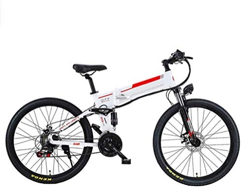 Electric Bike : ZJZ 26'' Electric Bike, Electric Mountain Bike 350W bike Electric Bicycle, 20KM / H Adults bike with Removable 48V / 12Ah Battery Lithium, Professional 21 Speed Gears