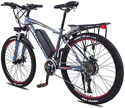 Electric Bike : ZJZ 26" Electric Mountain Bike, 350W Motor, Removable 36V13Ah Waterproof And Lithium Battery