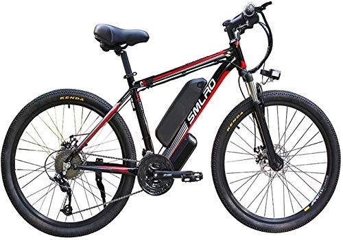 Electric Bike : ZJZ 26 inch Electric Mountain Bikes, 48V / 13A / 1000W lithium-ion battery Mountain Boost Bike Double Disc Brake Bicycle