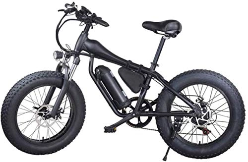 Electric Bike : ZJZ Adult Fat Tire Electric Bike, with Removable Large Capacity Lithium-Ion Battery(48V 500W) 27-Speed Gear And Three Working Modes