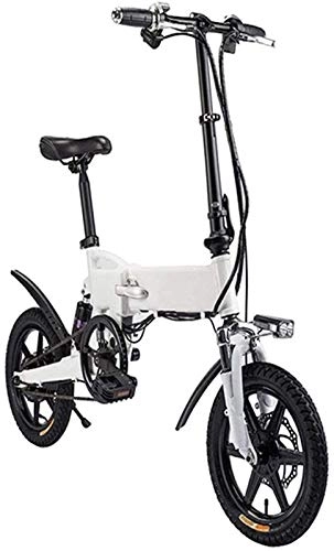 Electric Bike : ZJZ Electric Bicycle 14 Inch Aluminum Electric Bicycle with Pedal for Adults and Teens, 16" Electric Bike with 36V / 5.2AH Lithium-Ion Battery, Maximum Load 120Kg