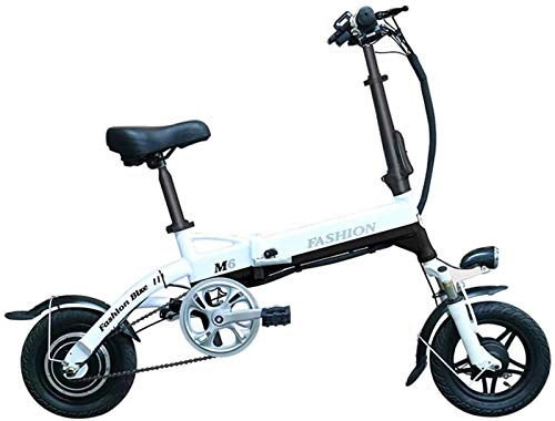 Electric Bike : ZJZ Electric Bike Folding Electric Bike with 250W Motor, 36V 6Ah Battery Smart Display Dual Disc Brake And Three Working Modes
