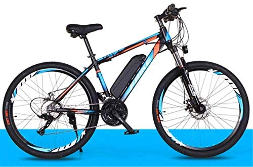 Electric Bike : ZJZ Electric Mountain Bike for Adults, 250W bike 26" Bicycles All Terrain Shockproof, 36V 10Ah Removable Lithium-Ion Battery Mountain Bicycle for Men Women (Color : Blue)