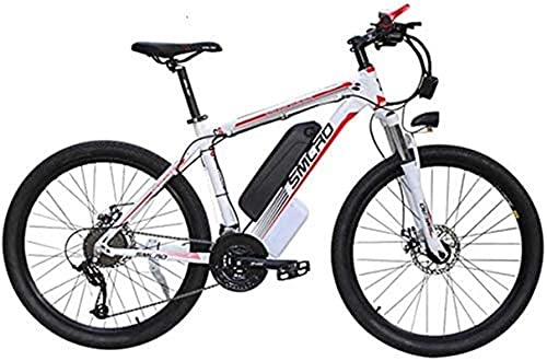 Electric Bike : ZJZ Electric Mountain Bike for Adults with 36V 13AH Lithium-Ion Battery E-Bike with LED Headlights 21 Speed 26'' Tire