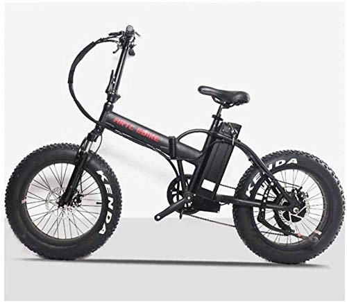 Electric Bike : ZJZ Fast Electric Bikes for Adults 20 inch Snow Electric Bike 48V500W Motor LCD Electric Bike Snow Tire Riding Cycling Lithium Battery bike