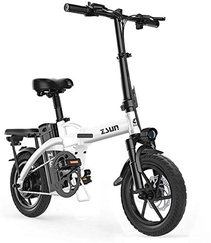 Electric Bike : ZJZ Fast Electric Bikes for Adults Electric Bike for Adults 48V Urban Commuter Folding E-bike Folding Electric Bicycle Max Speed 25 Km / h Load Capacity 150 Kg