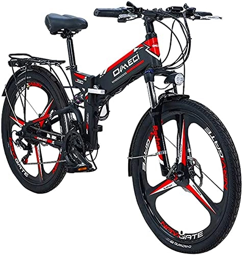 Electric Bike : ZJZ Urban Commuter Electric Bicycles Adult Beach Snow bike Electric Mountain Bicycle With 48V 10AHRemovable Lithium-ion Battery 300W Power Motor