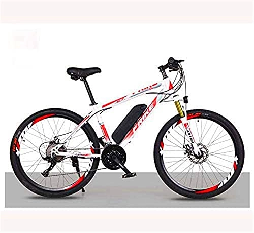 Electric Bike : ZMHVOL Ebikes, Electric Mountain Bike for Adults, 26 Inch Electric Bike Bicycle with Removable 36V 8AH / 10 AH Lithium-Ion Battery, 21 / 27 Speed Shifter ZDWN (Color : C, Size : 21 speed 36V8Ah)