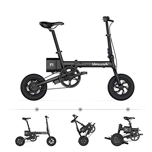 Electric Bike : ZQNHXY 12inch Super Lightweight Urban Commuter Folding E-bike, Max Speed 25km / h, Removable Charging Lithium Battery, Unisex Bicycle
