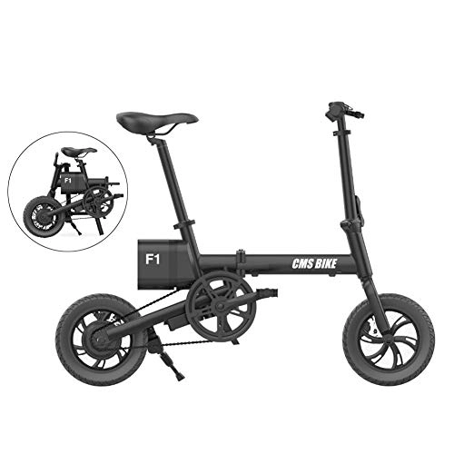 Electric Bike : ZQNHXY Folding Electric Bike, 12 Inch Electric Bikes for Adults With Shock Damper for Sports Outdoor Cycling Workout and Commuting