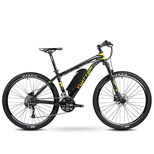 Electric Bike : ZS 27.5 Inch Mountain Electric Bicycle, 36V 10.4Ah Lithium Battery Dc Brushless Rear Drive Integrated Wheel Engine Black And Red, Yellow