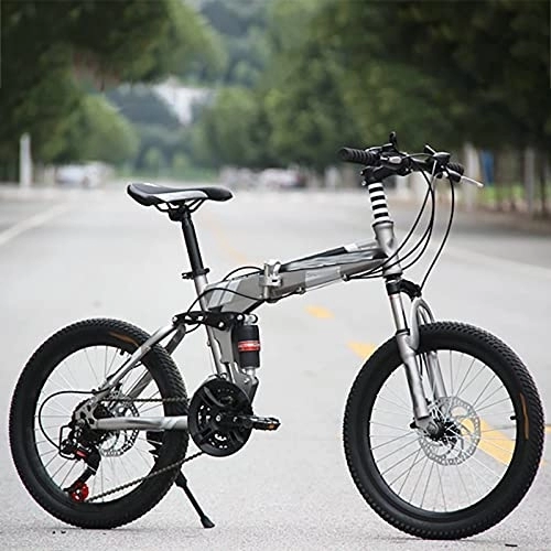 Electric Bike : zxc Bicycle Adult Folding Mountain Bike 20 Inch Wheel 24-Speed Variable Speed Bicycle Men Racing Ride MTB Lightweight Sports Cycling (C)
