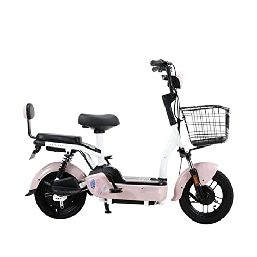 Electric Bike : zxc Bicycle Small and Lightweight Auxiliary Electric Bicycle (Pink)