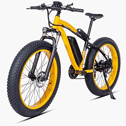 Electric Bike : ZXL Electric Mountain Bike, Max Speed 35mp 500W 26'' Electric Bicycle with Removable 48V 17AH Lithium-Ion Battery for Adults, 21 Speed Shifter for Commuter Travel