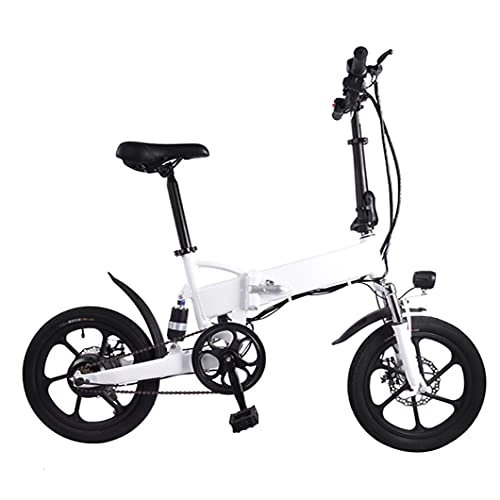 Electric Bike : ZXQZ 16”Electric Bikes for Adults 36V 5.2Ah / 7.8Ah Seat-Post Removable Li-Battery Bruseless Hub Motor 15MPH Speed 30Miles Foldable Ebike (Size : 36v5.2ah)