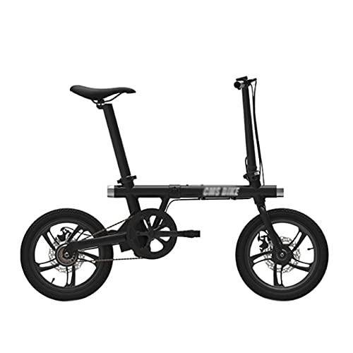 Electric Bike : ZXQZ 16" Folding Electric Bikes, Electric Commuter Bicycle with 5.2Ah Lithium-ion Battery, Top Speed 15.5mph, 5-Speed Gear Shift Power Assist City Bike for People Aged 14 To 65