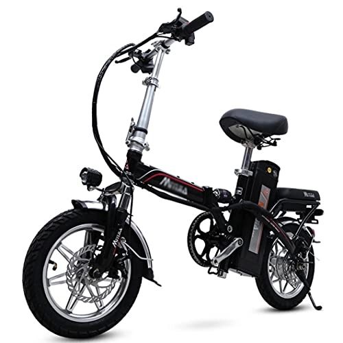 Electric Bike : ZXQZ Electric Bikes, Small Folding Electric Bicycle for Adults, Commute Ebike with High-speed Motor, City Bicycles Max Speed 20 Km / h (Size : 15ah)