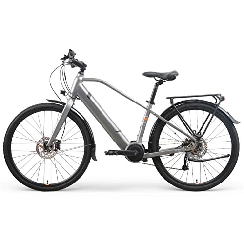 Electric Bike : ZYLEDW 180W E Bikes for Adults Electric 15.5 Mph 26-inch Electric Power-assisted Bicycle 10.5AH 36v Lithium Battery 9 Speed Gears Electric Bike for Men Women Travel (Color : 17inch Titanium)