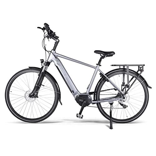 Electric Bike : ZYLEDW 250W Electric Mountain Bike, 28" Electric Bike 15.5 MPH Adults Ebike with 36V 14.5Ah Hidden Removable Battery Professional 7 Speed Gears Ebike for Men (Color : Gray)