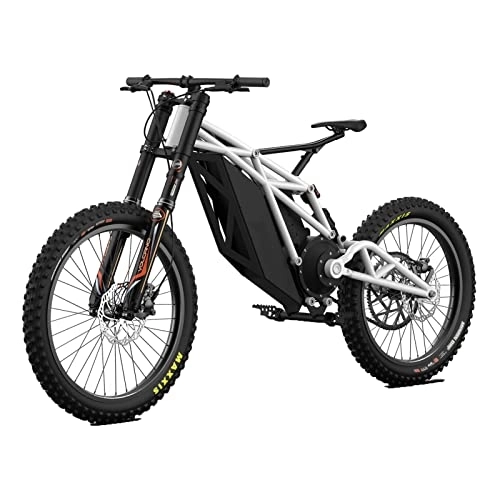 Electric Bike : ZYLEDW Electric Dirt Bike for Adults 60 Mph All Terrain Electric Mountain Bike 8000w Motor 72v 48ah Lithium Battery Light Aluminum Alloy Frame Electric Bicycle