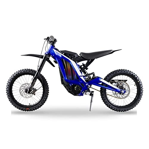 Electric Bike : ZYLEDW Electric Off-Road Motorcycle for Adults 37 Mph 48V 3000W High-Speed Motor Electric Bike Softail Shock Electric Motorcycle (Color : Blue)