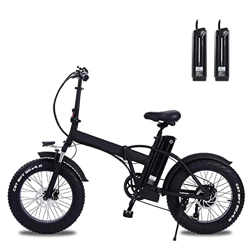 Electric Bike : ZYLEDW Foldable Electric Bike for Adults 500W 4.0 Fat Tire Beach Electric bicycle 48V 15Ah Lithium Battery Electric Mountain Bike (Color : B)