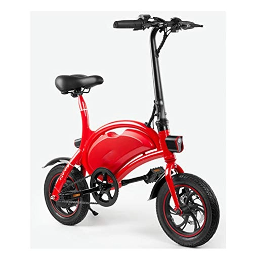 Electric Bike : ZZTHJSM Electric Bike Folding for Home, Folding E-Bike Adult, Front And Rear Dual Disc Brake Configuration, Shock-Absorbing Tires, Suitable for Outdoor Riding, Sports, Unisex, 12 inches C