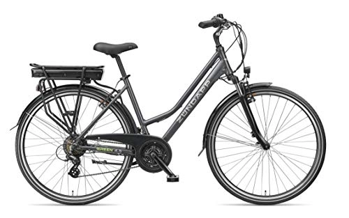 Electric Bike : ZÜNDAPP E-Bike Trekking Green 28 inches 4.5, 7-Speed rear engine 360 WH 71.12 cm (28 Inches)