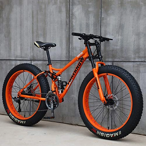 Fat Tyre Bike : 21 Speed Adult Road Bike, Variable Speed Off-road Beach Snowmobile Bicycle Adult Ultra Wide 4.0 Big Tire Mountain Bike Male And Female Bicycle Students