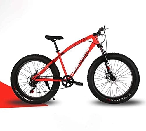 Fat Tyre Bike : Adult mountain bike- Mountain Bikes, 26 Inch Fat Tire Hardtail Mountain Bike, Dual Suspension Frame and Suspension Fork All Terrain Mountain Bicycle, Men's and Women Adult