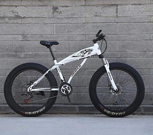 Fat Tyre Bike : Aoyo 24" / 26" 27-Speed Mountain Bike, Big Wheel Snow Bike, Dual Disc Brake, Strong Shock-Absorbing Front Fork, Outdoor Off-Road Beach Bike, (Color : C, Size : 24 inch)
