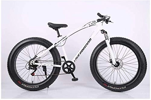 Fat Tyre Bike : Aoyo Bicycle, Mountain Bike, 26 Inch 7 / 21 / 24 / 27 Speed Bike, Fat Tire Mens Mountain Bike, Men Women Student Variable Speed Bike, 26 Inches 7 Speeds