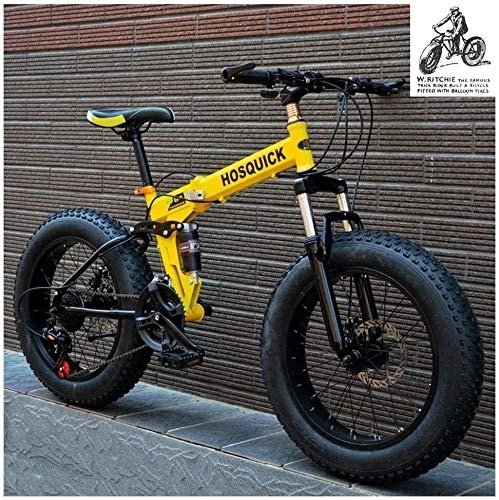 Fat Tyre Bike : Aoyo Outroad Mountain Bikes, 26 Inch, 21 Speeds, Beach, Mtb, Bikes, Dual-Suspension, Double Disc Brake, All-Terrain, MTB, High Carbon Steel, Universal