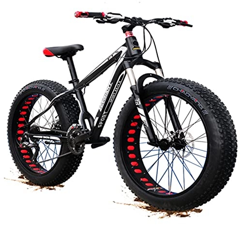 Fat Tyre Bike : ASEDF 27 / 30 Speed Mountain Bike / Bicycle Men / Women Fat Tire 26MTB Frame Full Suspension 24"-30 Speed