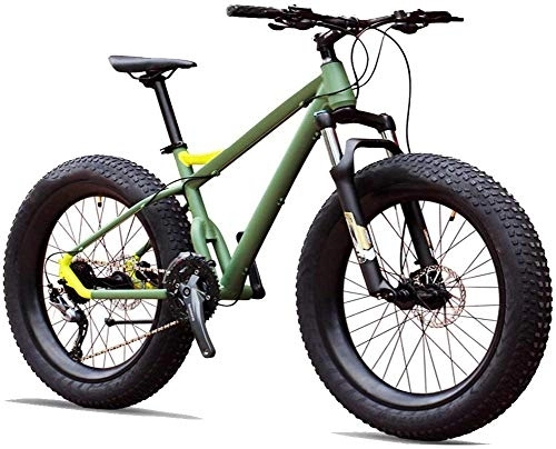 Fat Tyre Bike : CHHD Mountain Bikes, 27-Speed Mountain Bikes, Professional 26 Inch Adult Fat Tire Mountain Bike, Aluminum Frame Front Suspension All Terrain Bicycle, B
