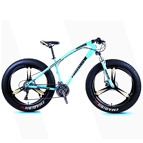 Fat Tyre Bike : CHICAI High-carbon Student Bike Adult 26-inch Beach Snow Fat Bike Mountain Cross-country Steel Ultra-wide Tire Sports Bike 21-30speed Low-speed Racing (Size : 30-speed)