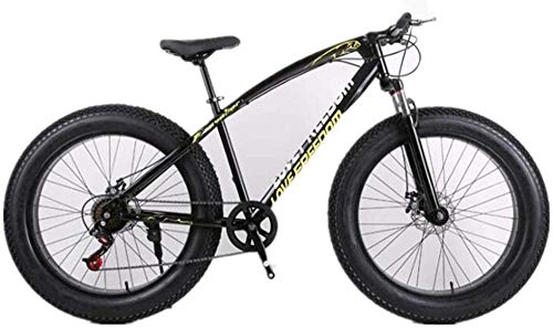 Fat Tyre Bike : Comfort & Cruiser Bikes Kids' Bikes Men s Mountain Bike City Road Off-road Bicycle 26 Inch Wheel For Adults Men (Color : Yellow Size : 24 speed)-21_speed_Black