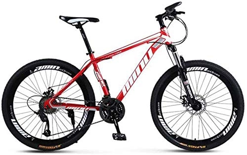 Fat Tyre Bike : Comfort & Cruiser Bikes Kids' Bikes Mountain Bike 26 Inch Dual Suspension Mountain Bike City Road Bicycle For Adults (Color : White blue Size : 21 speed)-24_speed_White_Blue