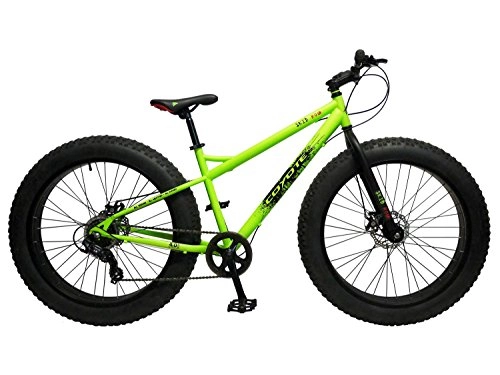 Fat Tyre Bike : Coyote Skid Row Fat Bike 26" x 4" Neon Green
