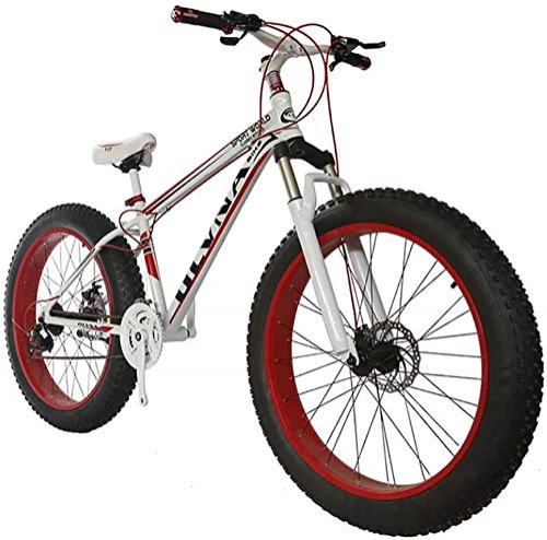 Fat Tyre Bike : CZYNB Fat Bike 26 Wheel Size And Men Gender Fat Bicycle From Snow Bike, Fashion Mtb 21 Speed Full Suspension Steel Double Disc Brake Mountain Bike Mtb Bicycle, A3