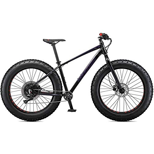 Fat Tyre Bike : DNNAL Sport Fat Tire Bike, Large Mountain Bikes 10-Speed, 26-Inch Wheels, Hybrid Road Bike for Mens