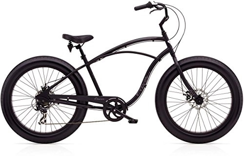 Fat Tyre Bike : Electra Cruiser LUX 7D Fat Tire Men Matte Black