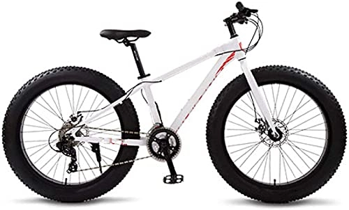 Fat Tyre Bike : Eortzzpc Mountain Bike, Road Bikes Bicycles Full Aluminium Bicycle 26 Snow Fat Tire 24 Speed Mtb Disc Brakes, for Urban Environment and Commuting To and From Get Off Work