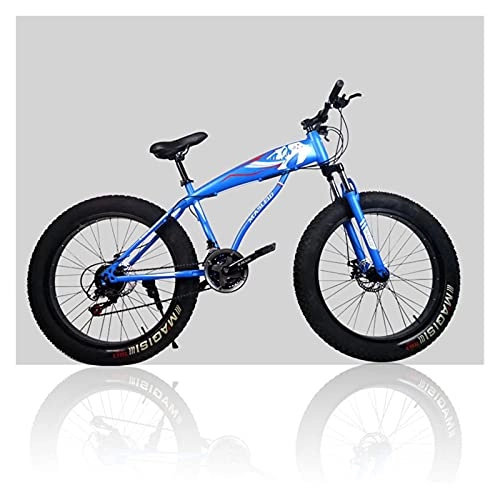 Fat Tyre Bike : GUHUIHE Outroad Fat Tire Mountain Bike Men, Snow Bike 26 Inch Speed, Double Disc Brake Anti Slip Bicycle (Color : A, Size : 26 inch x17 inches)