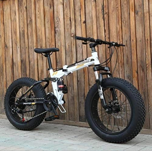 Fat Tyre Bike : GuiSoHn 20 Inch Men's Fat Tire Mountain Bike