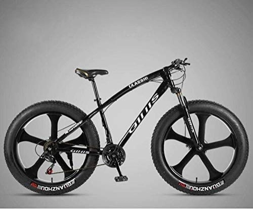 Fat Tyre Bike : HYCy Mountain Bike Bicycle, 26×4.0 Inch Fat Tire MTB Bike, Men's Womens Hardtail Mountain Bike, Shock-Absorbing Front Fork And Dual Disc Brake