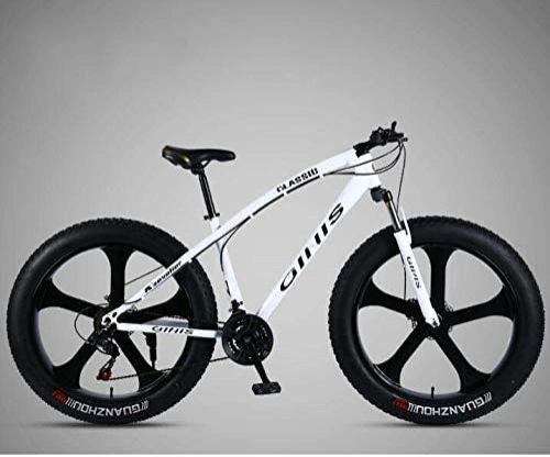 Fat Tyre Bike : HYCy Mountain Bike Bicycle, 264.0 Inch Fat Tire MTB Bike, Men's Womens Hardtail Mountain Bike, Shock-Absorbing Front Fork And Dual Disc Brake