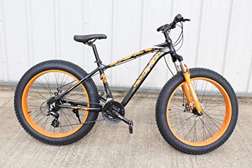 Fat Tyre Bike : JHI Fatbike Savage X Extreme With 24 Quick Shift Shimano Gears