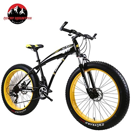 Fat Tyre Bike : JLFSDB Mountain Bike Mountain Bicycles Unisex 24'' Lightweight Aluminium Alloy Frame 21 / 24 / 27 Speed Disc Brake Front Suspension (Color : A, Size : 21speed)